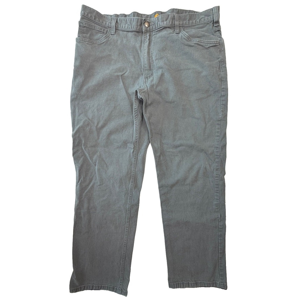 Carhartt Rugged Flex Rigby Pants Mens 40x30 Gravel Gray Relaxed Fit Canvas